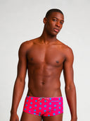 Heren zwembroek met pijp voor training UCLA 260UF - Fuchsia blauwe ster