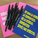 Penna Bic - Logo BONESWIMMER Bianco